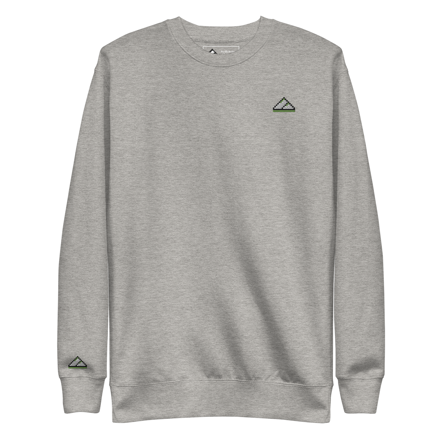 Light Green Logo PR Premium Crew Sweatshirt