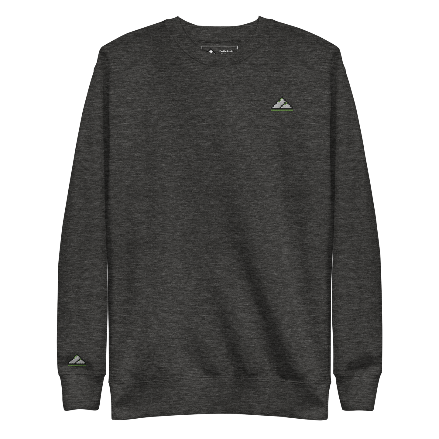 Light Green Logo PR Premium Crew Sweatshirt