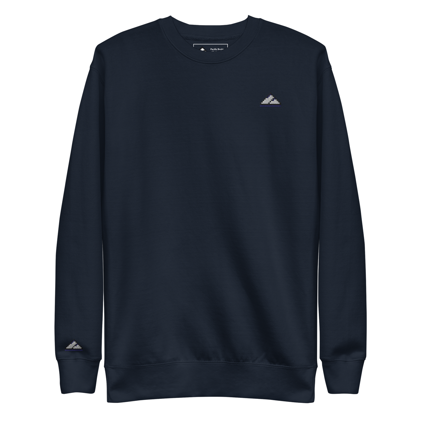 Navy Blue Logo PR Premium Crew Sweatshirt