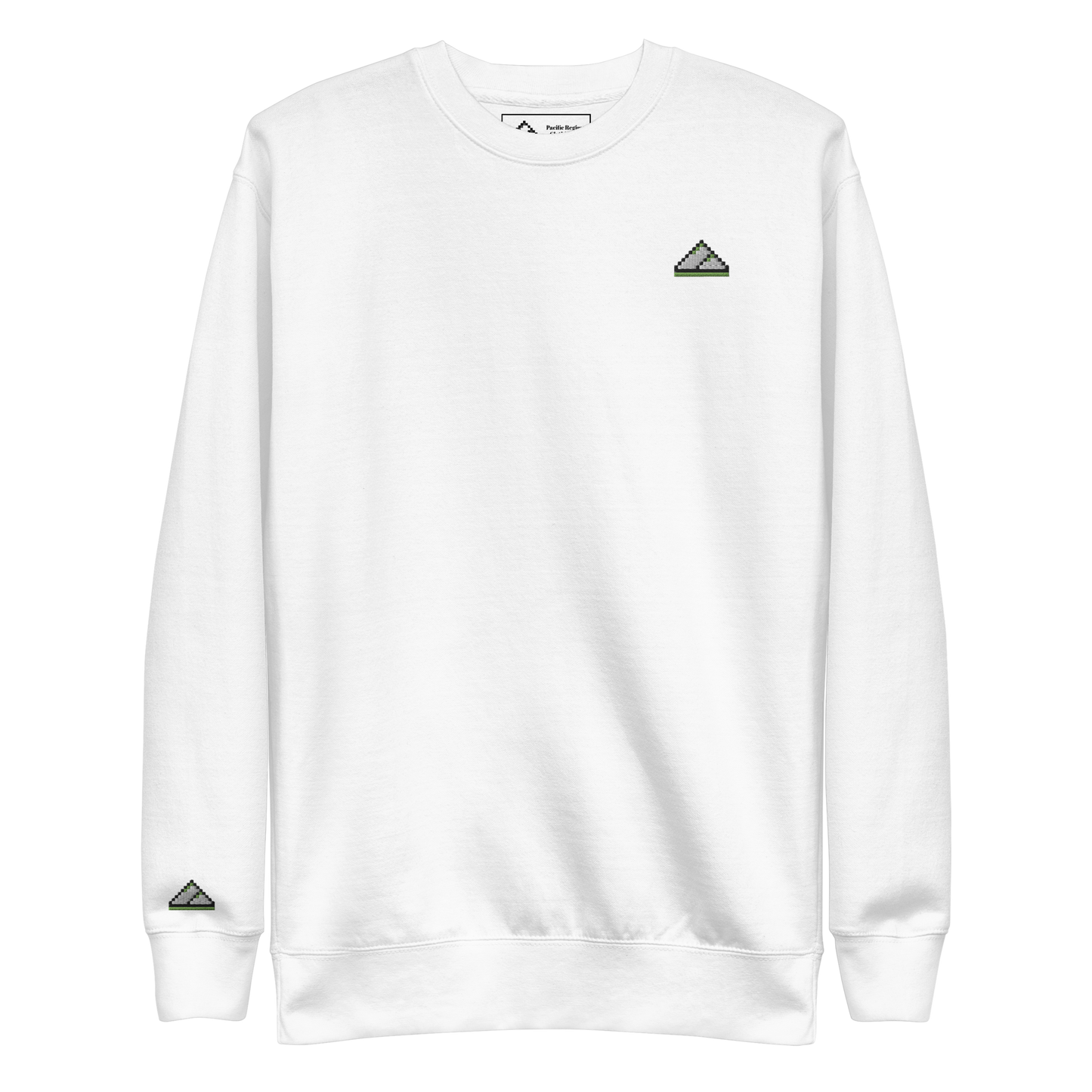 Light Green Logo PR Premium Crew Sweatshirt